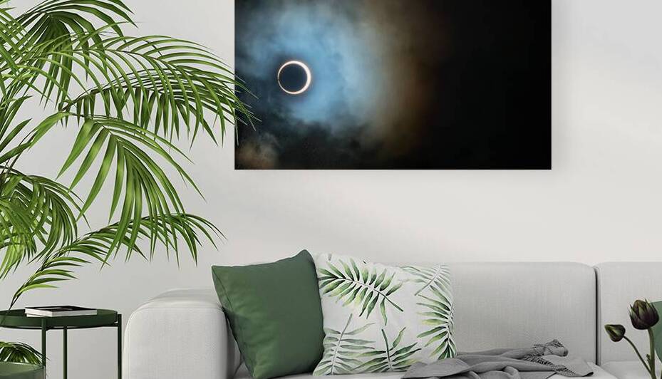 Celestial Circle of Protection – Ring of Fire Eclipse Over Easter Island by Mila Araujo