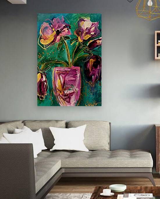 Purple Flowers by Cheryl Wilson