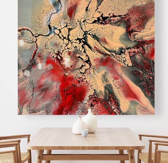 Scarlet Symphony by Palm Palette Art Collective