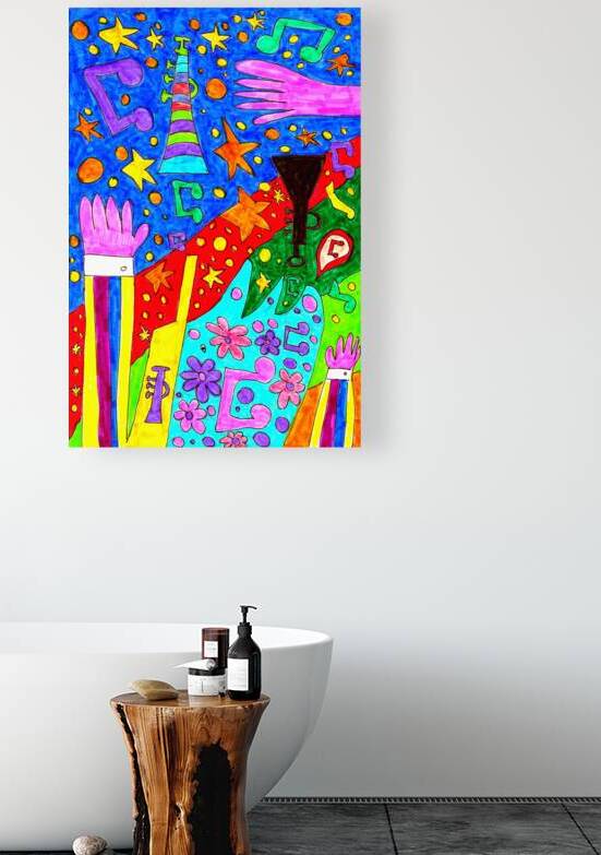 Abstract Doodle Art Musical Notes  by Catriona Roberts Nature Photography and Designs