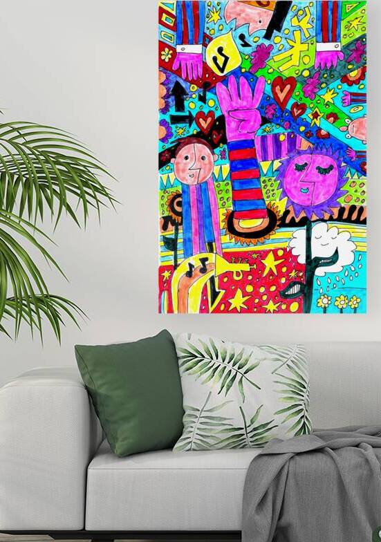 Abstract Doodle Art Colourful Elements by Catriona Roberts Nature Photography and Designs