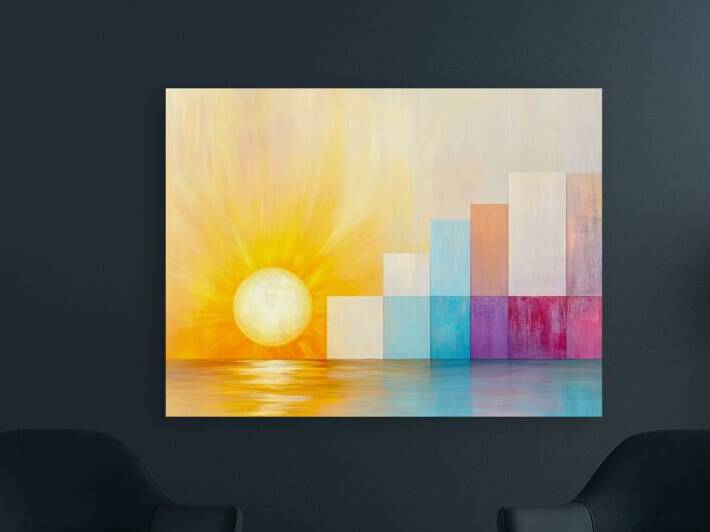 Geometric Sunrise by Travelling Light