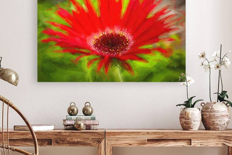 Big Red Zinnia X101 by Rich Franco