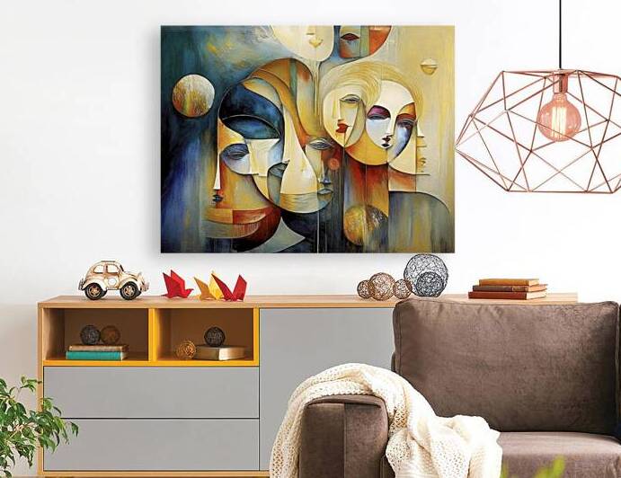 Faces Facing Every Which Way by Thea Menagh