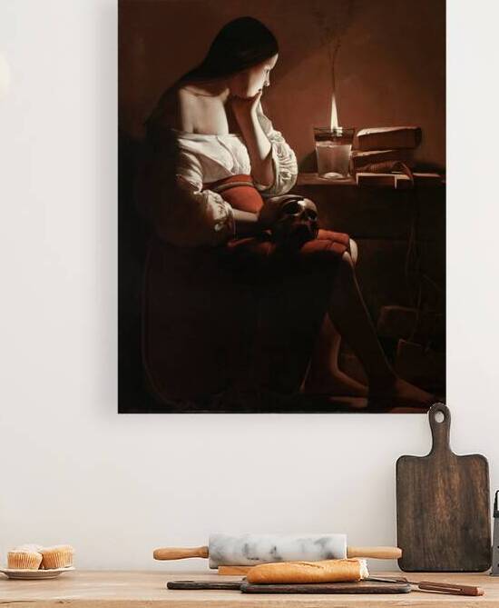 Georges de La Tour - Magdalene with the Smoking Flame 1640  by Wirla