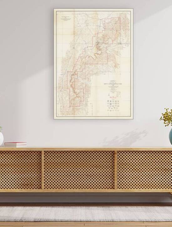 1947 Topographic Map of Bryce Canyon National Park – Detailed Elevation Lines and Geological Features of Southern Utah’s Iconic Rock Formations by History In Your Home