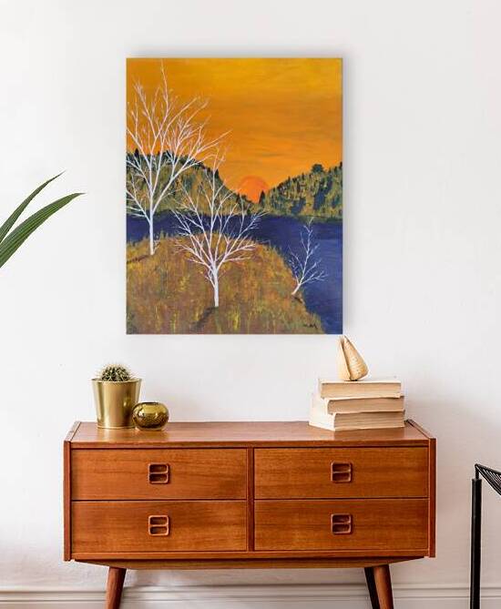 Les 3 arbre phantomes  22.375 x 28.5 by Michel Mayer artiste peintre