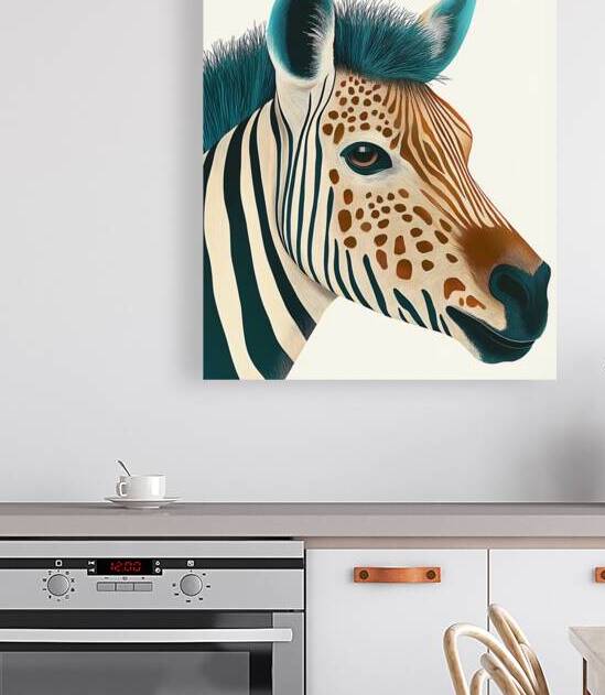 Exotic Zebra Portrait by Travelling Light