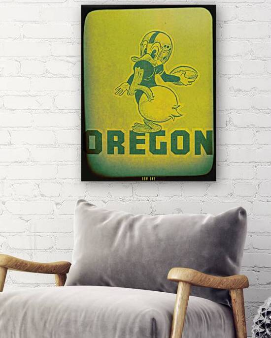 Oregon Duck Football Cartoon Viewfinder by Row One Brand