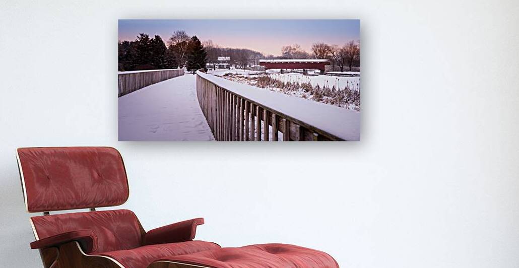 Covered Bridge Park Winter Greenway by Jason Fink