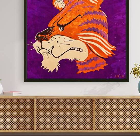 1959 Clemson Tiger Art by Row One Brand