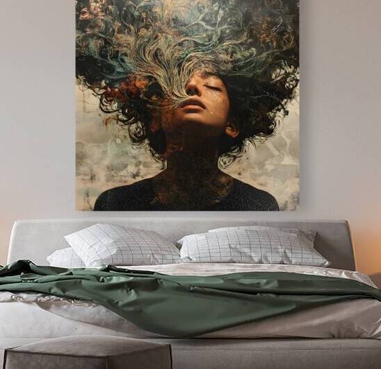 Surreal Portrait with Flowing Dreams by Fab Haven