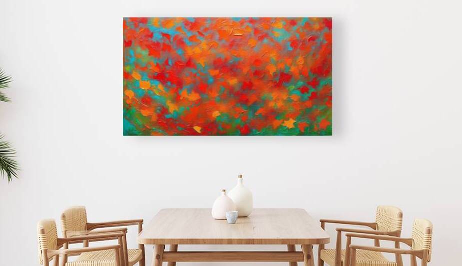 Red Autumn in Impasto 3 by The Mabazza Foundation 