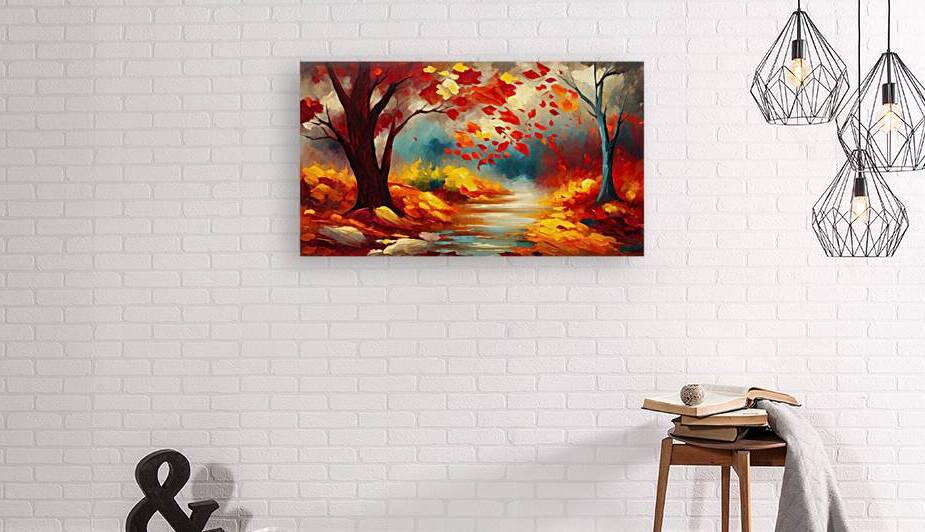 Red Autumn in Impasto 4 by The Mabazza Foundation 