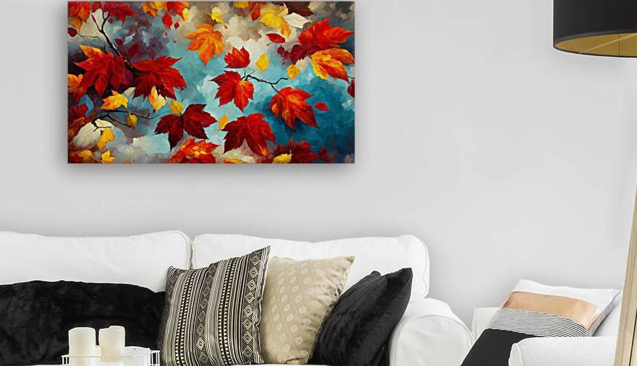 Red Autumn in Impasto 6 by The Mabazza Foundation 