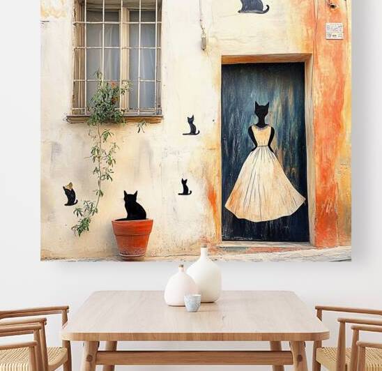 Cat Graffiti  1 by Travelling Light