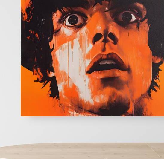 Surreal Intensity in Orange by Fab Haven