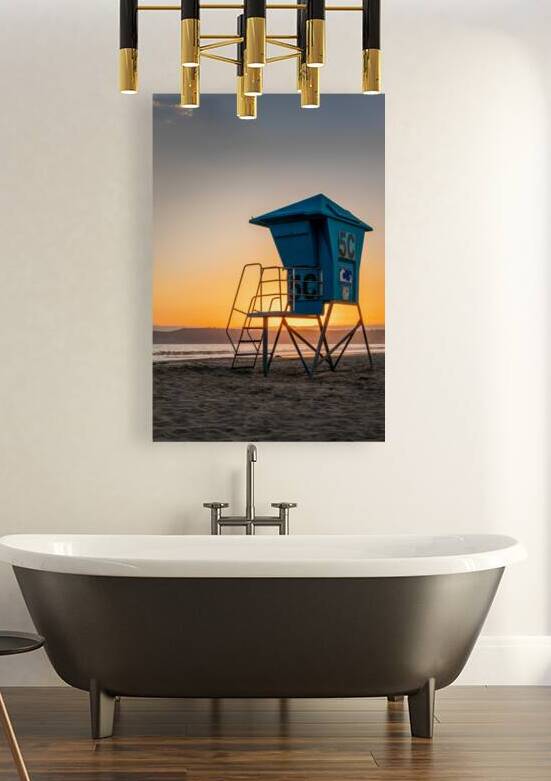 Coronado beach lifeguard tower San Diego by DELPHIMAGES