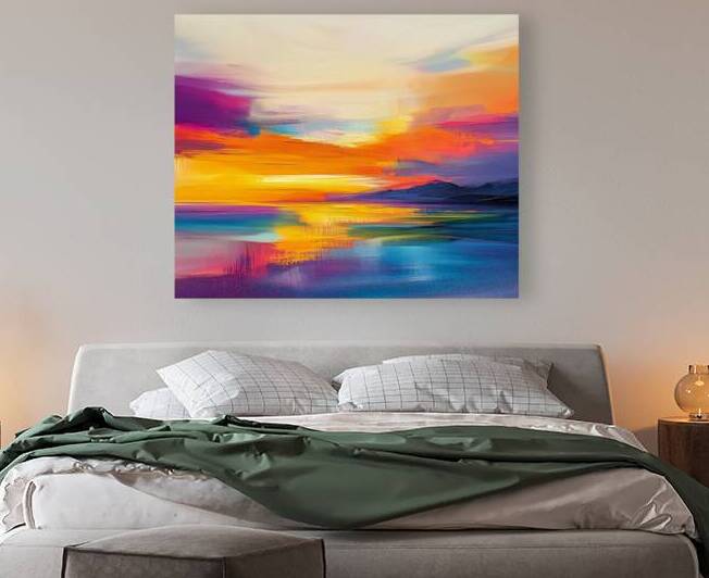 Abstract Sunrise Over Water by Travelling Light