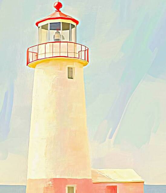 Pastel Lighthouse by Travelling Light