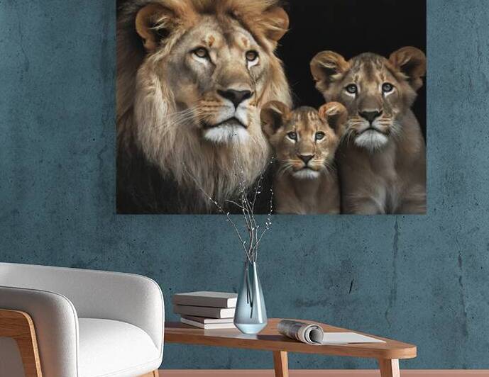 LION FAMILY PORTRAIT by Thea Menagh