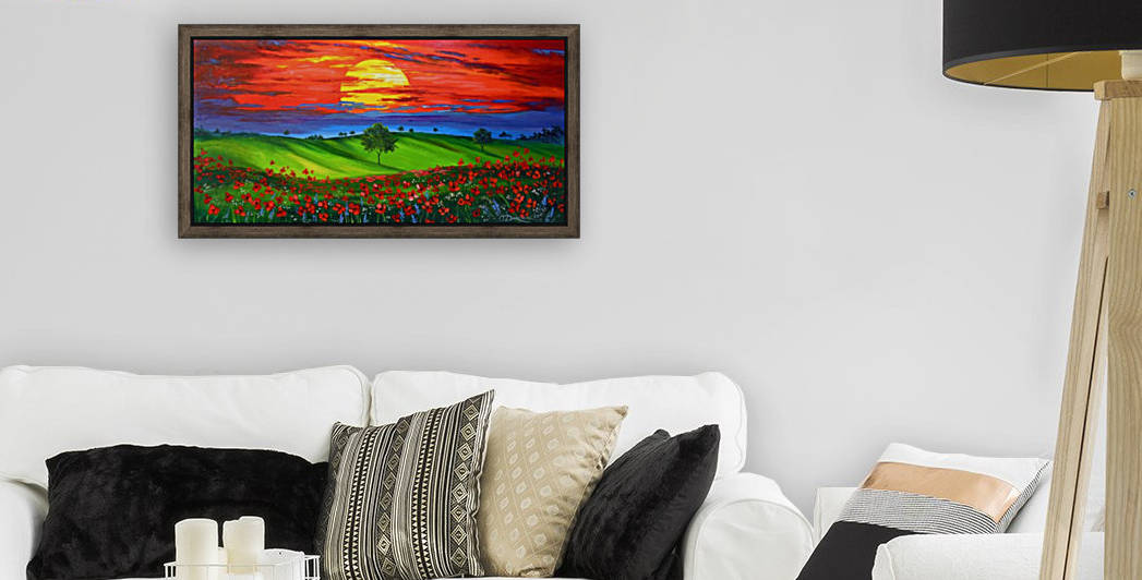 Sunset over poppy field  by Olha Darchuk 