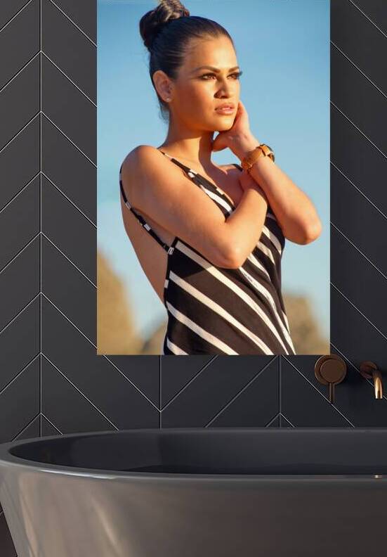 Santa Monica Sunset Portrait by Art by Josh