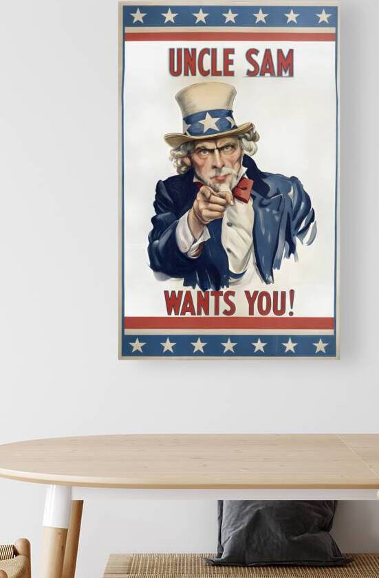 Vintage Uncle Sam Wants You Poster  by Art by Josh