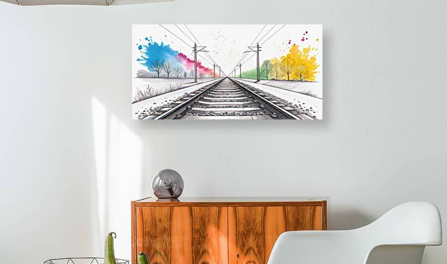 Railroad Perspective by Art by Josh