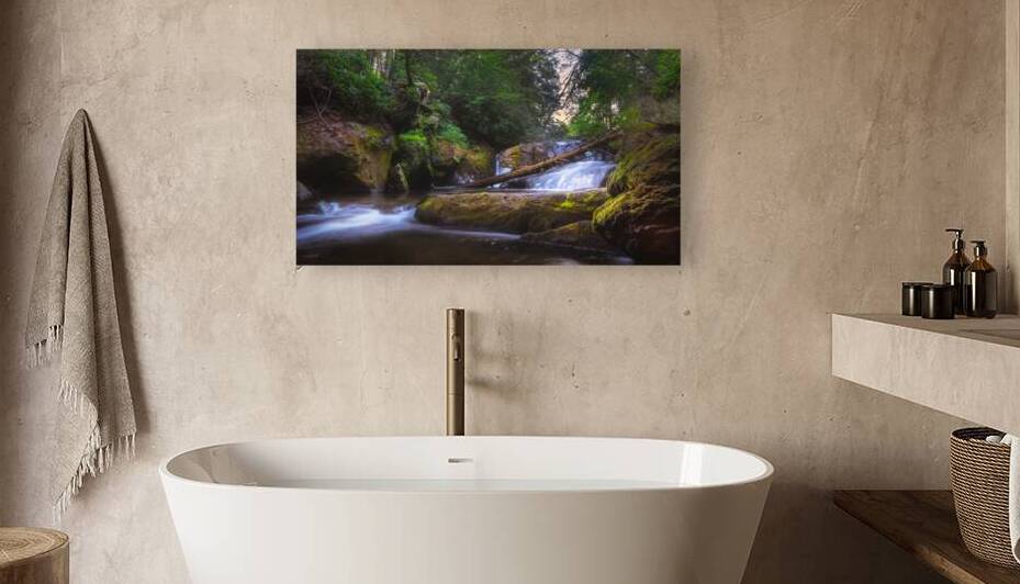 Wild Creek Falls River Side by Jason Fink