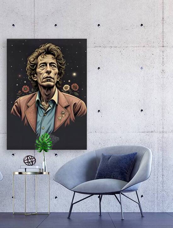 Bob Dylan Portrait Illustration by Art by Josh