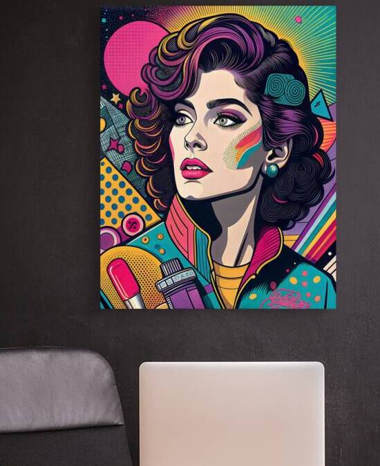 Retro Pop Art Portrait by Art by Josh