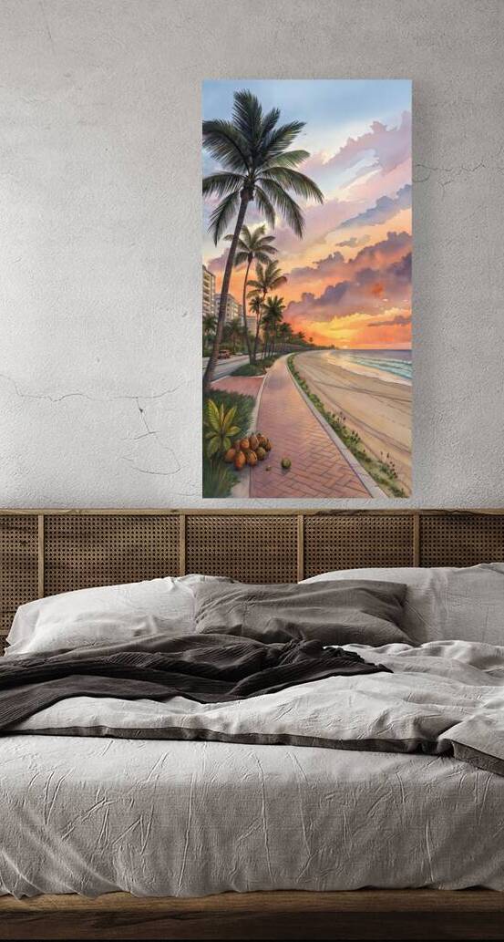 Lauderdale Beach Ocean Drive by Art by Josh