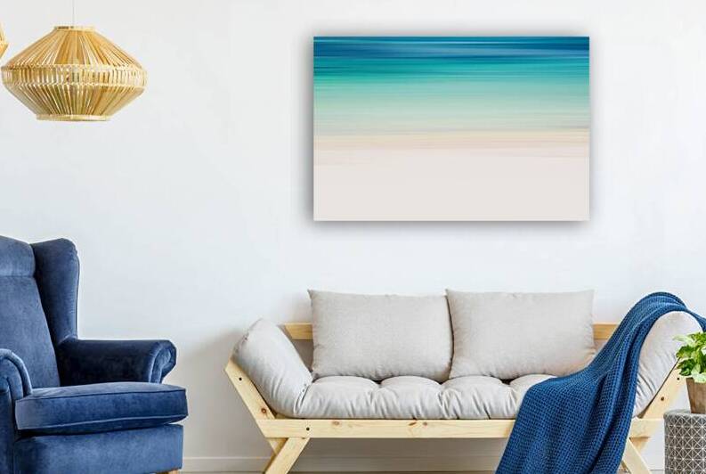 Beach and lagoon abstract seascape by DELPHIMAGES