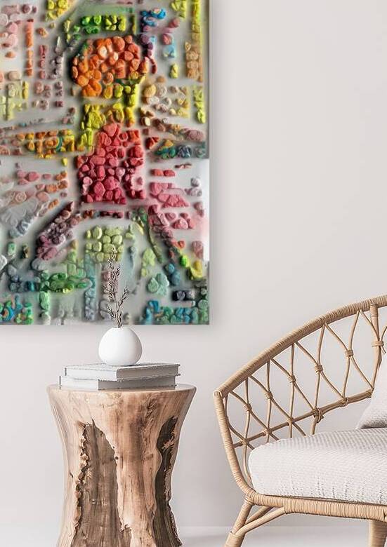 colour stones portrait by Luciano