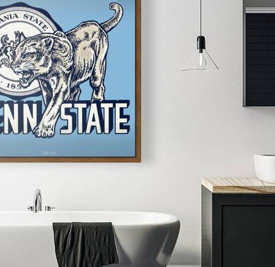 1950s Penn State Decal Art Remix by Row One Brand