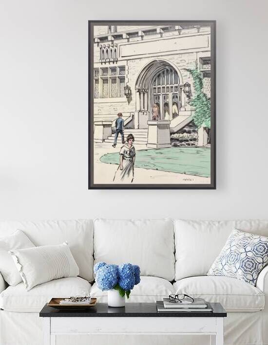 1917 Indiana University Bloomington Art by Row One Brand