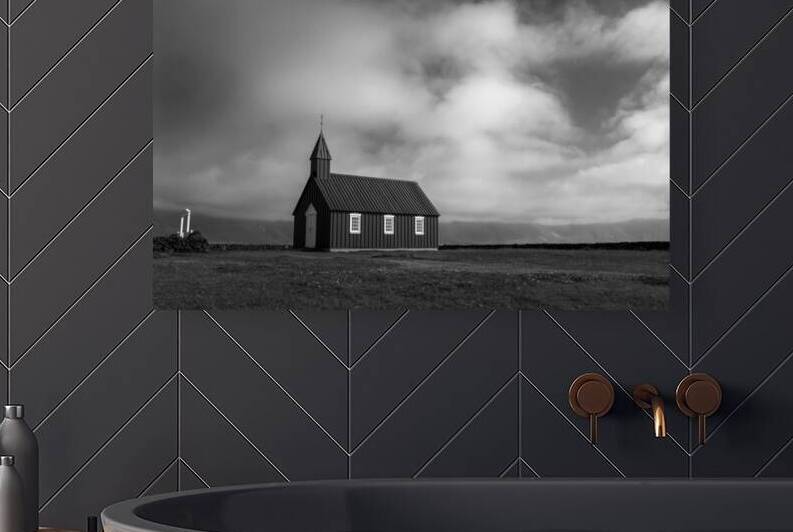 Black church in Budir Iceland by DELPHIMAGES