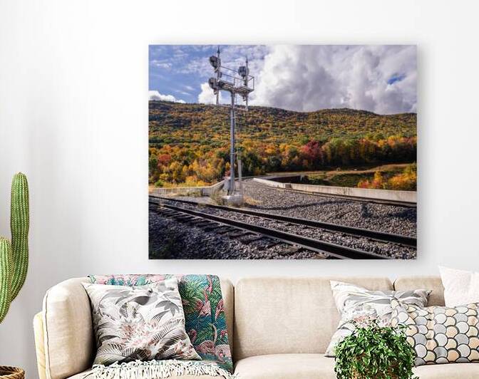 Autumn Rails in Lehigh Gorge State Park by Jason Fink