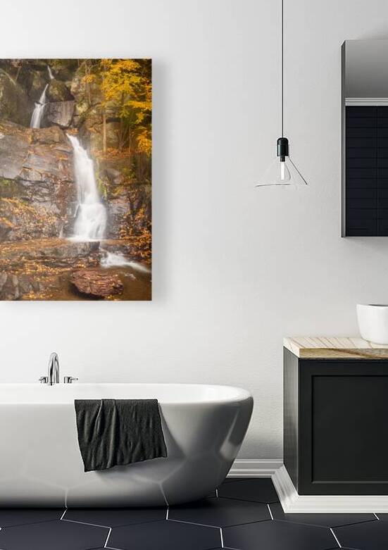 Buttermilk Falls Autumn Rain by Jason Fink