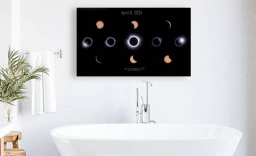 April 8 Eclipse Collage by givemespace art