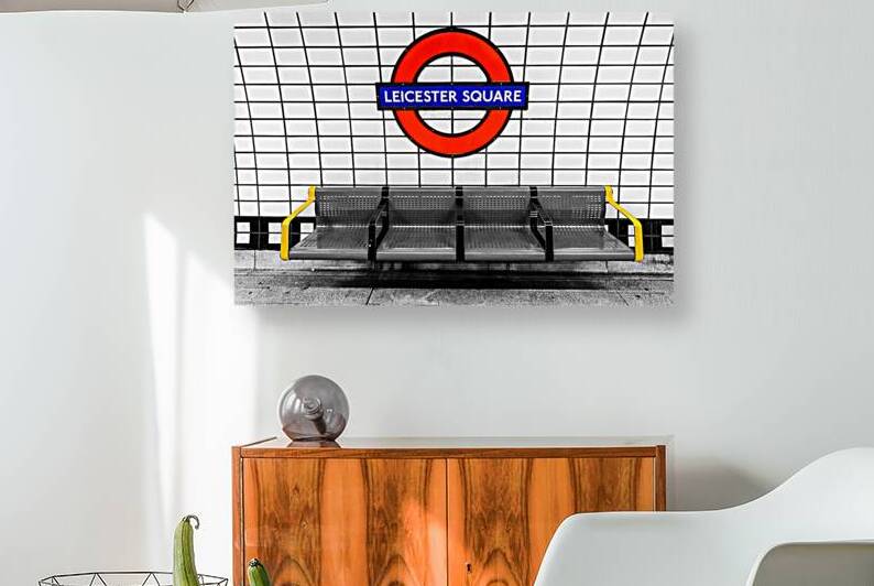 Leicester Square Underground metro station in London UK by DELPHIMAGES