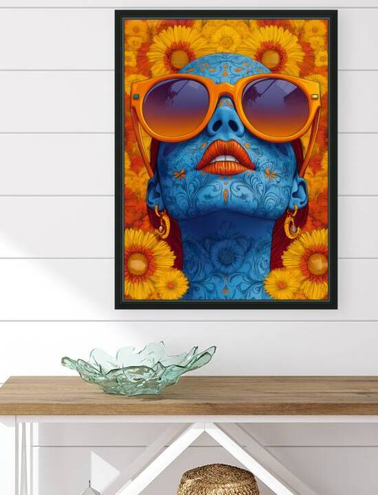 Chill - Pop Surreal Sugar Skull Portrait Art Prints by Savage Art Prints