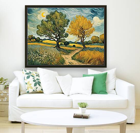 Van Gogh Style Nature-Inspired Landscape Print by Ruggeri