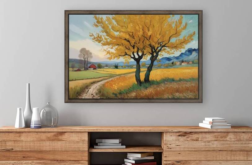 Van Gogh Style Countryside Landscape Print   by Ruggeri