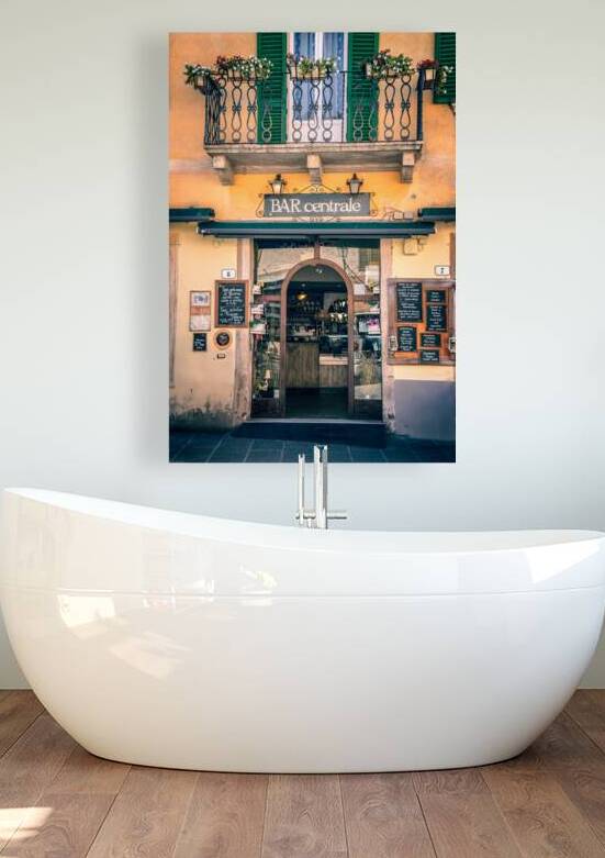 Picturesque bar cafe in a village of Tuscany Italy by DELPHIMAGES