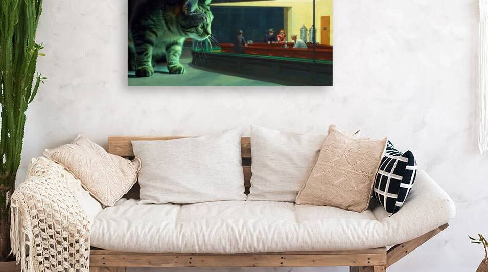 Nighthawks beware of the cat by DELPHIMAGES