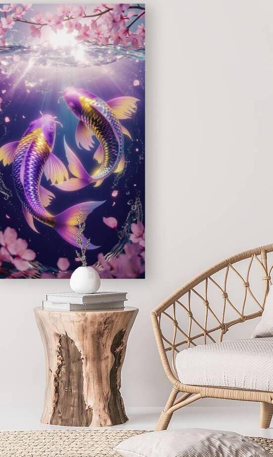 Serene Harmony: Dreamy Koalas in a Vibrant Landscape by Shards of Art