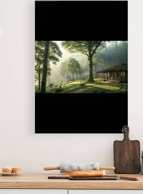 Forest Retreat: Tranquil Wall Art for a Calming Atmosphere 1 by WESTITRAD