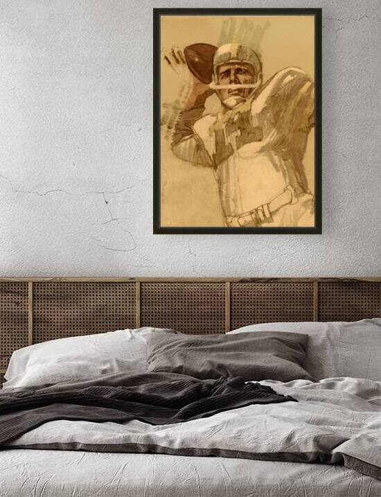 1966 Football QB Art by Row One Brand